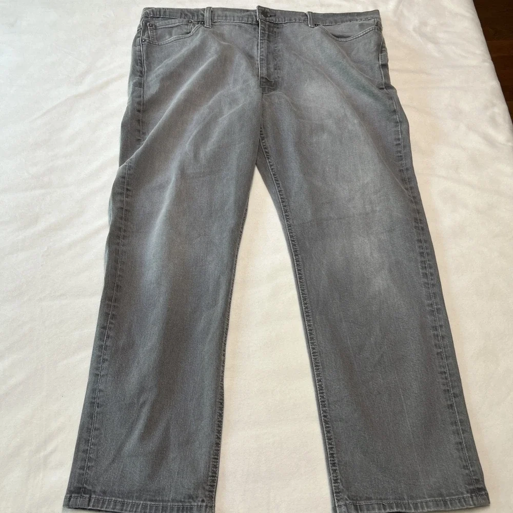 Levi's 541 Athletic Taper Jeans Men's 42x30 Gray Stretch Denim Casual Pants
